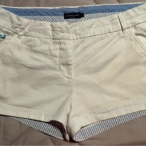 Southern Marsh Women's White Shorts with Blue Lining